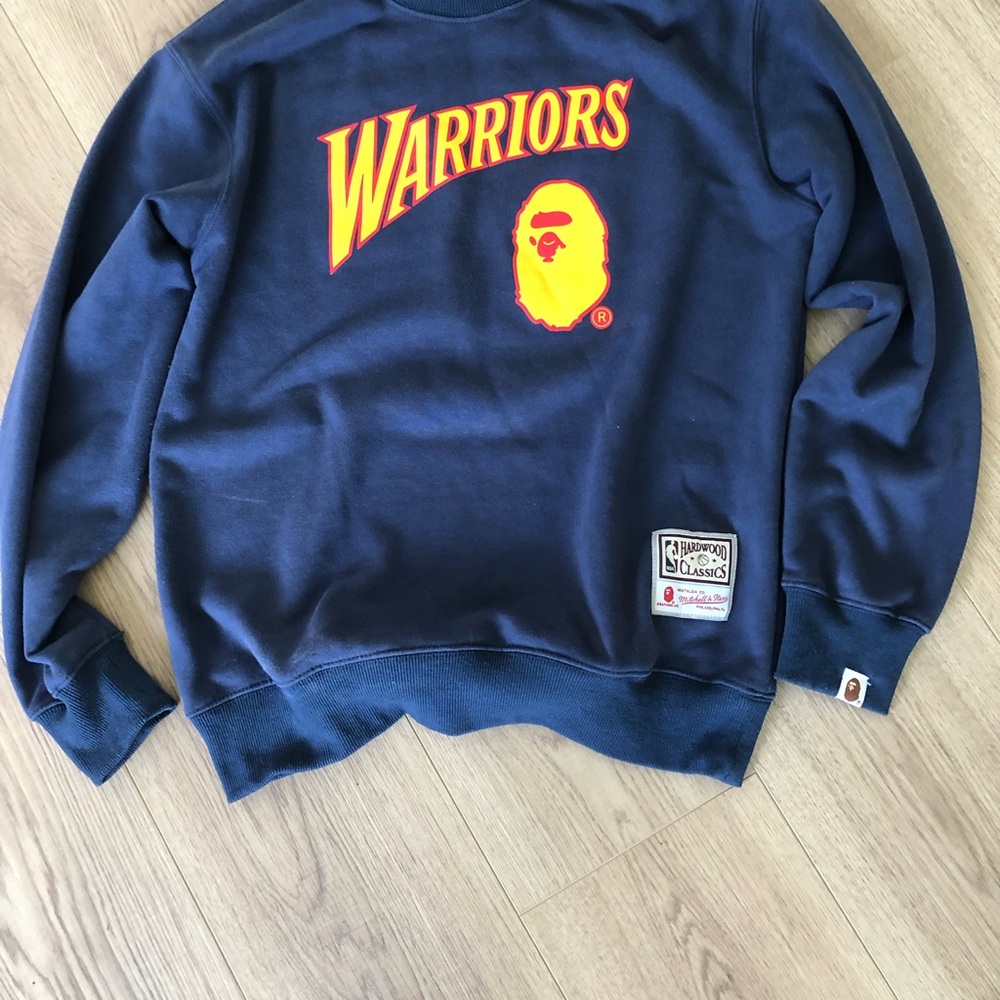 Bape Warriors Navy Crewneck Sweater